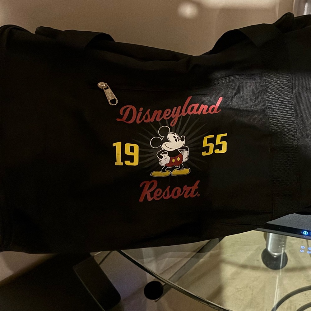 Disney Black Duffel Bag with Mickey Mouse Design